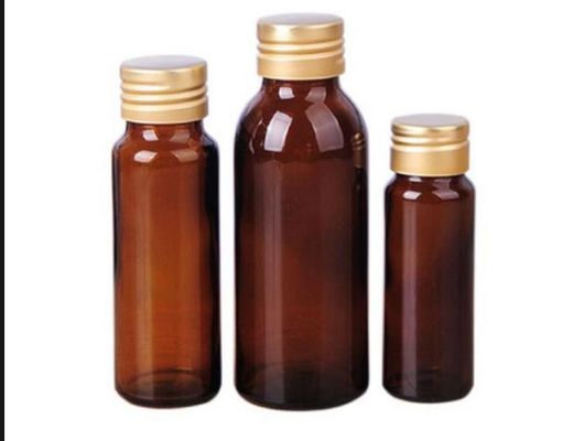 250 ml płynna butelka doustna z bursztynu formowana fiolka ze szkła sodowo-wapniowego