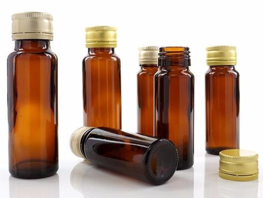 Gumowy korek Oral Płynna butelka 20 ml Farmaceutyczny Amber Pet