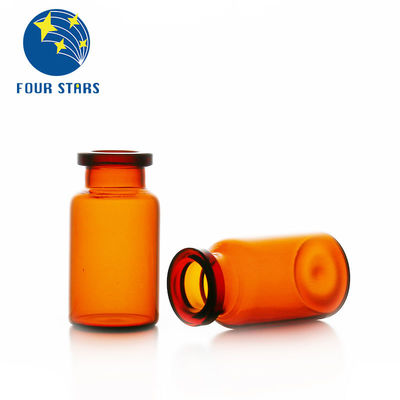 Farmaceutyczne 2 ml 5 ml 7 ml 10 ml 15 ml 20 ml 30 ml przezroczyste fiolki do wstrzykiwań ze szkła bursztynowego